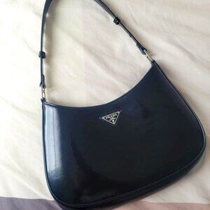 Pre-loved Prada Cleo brushed leather shoulder bag